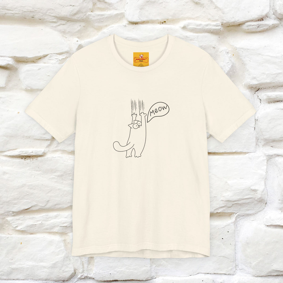 "Meow Meow Meow" Cat T-Shirt | Front & Back Design | Nunu&Miao Studio
