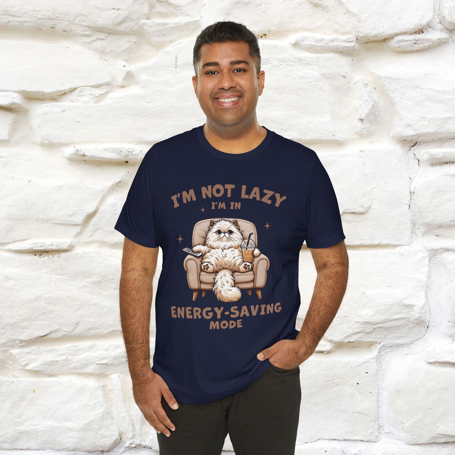 "I'm Not Lazy I'm In Energy-Saving Mode " Cat T-shirt |Nunu&Miao Studio - Nunu&Miao Studio