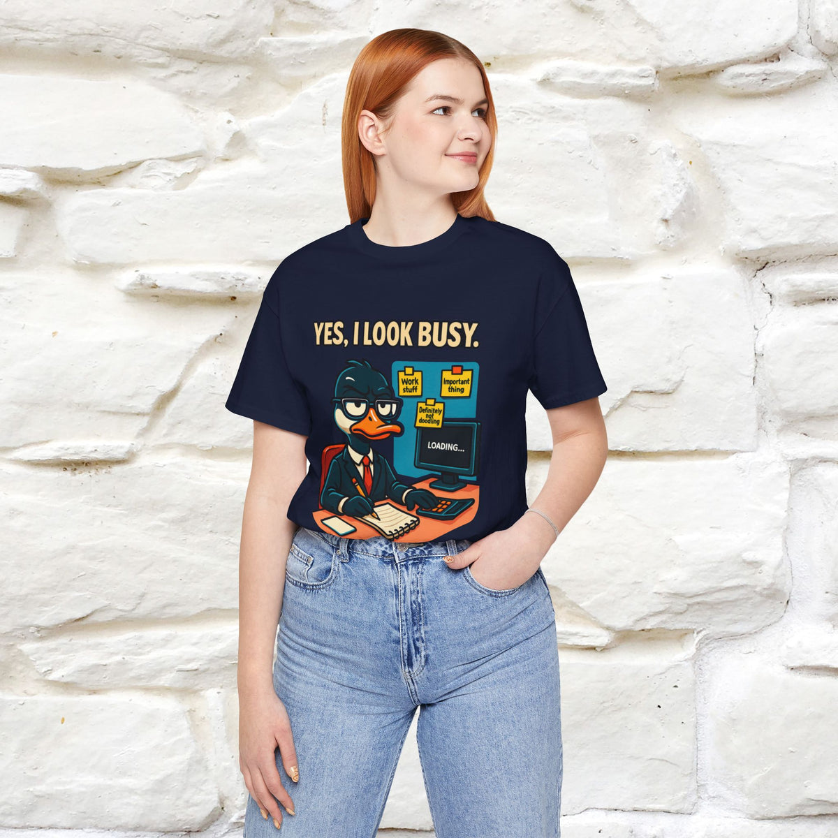 ''Yes, I Look Busy. No I'm Not.''|  Sarcastic Cat T-Shirt | Nunu&Miao Studio
