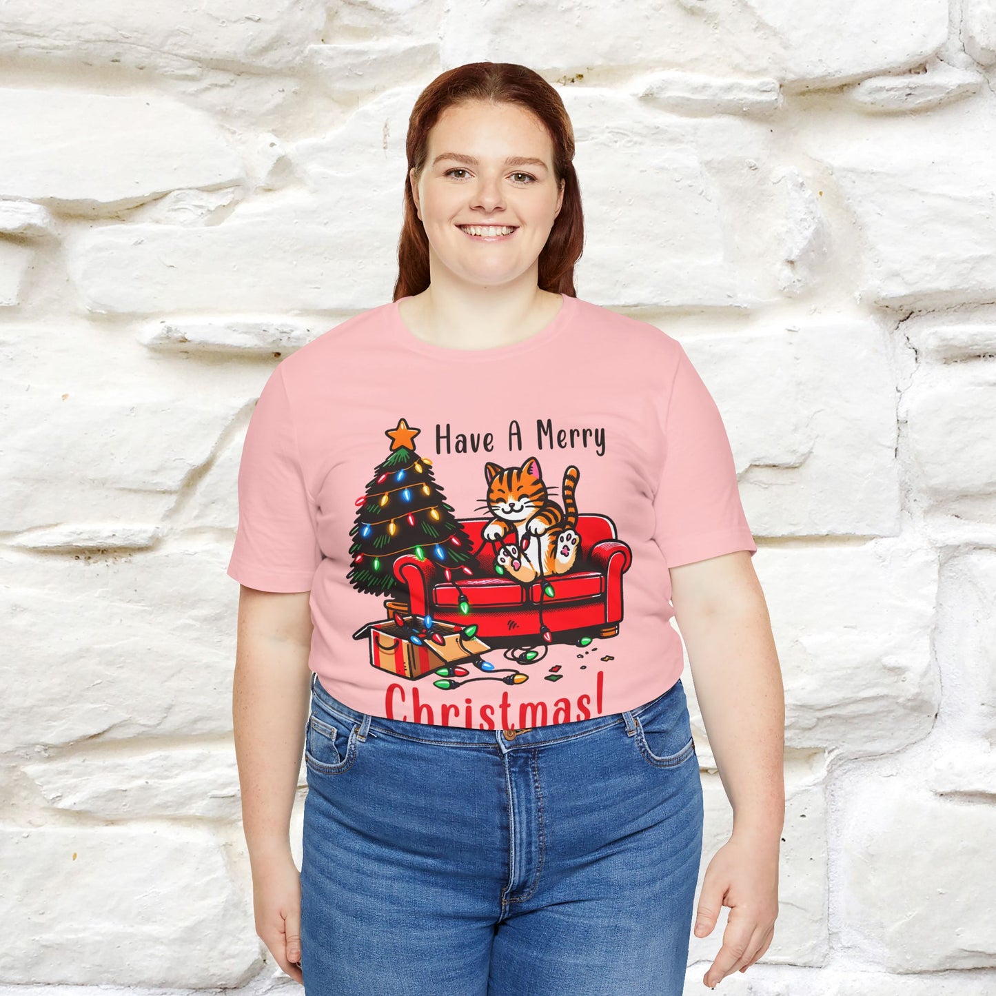 "Have A Merry..." |Funny Cat  T-Shirt | Nunu&Miao Studio