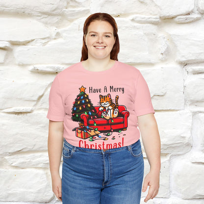 "Have A Merry..." |Funny Cat  T-Shirt | Nunu&Miao Studio