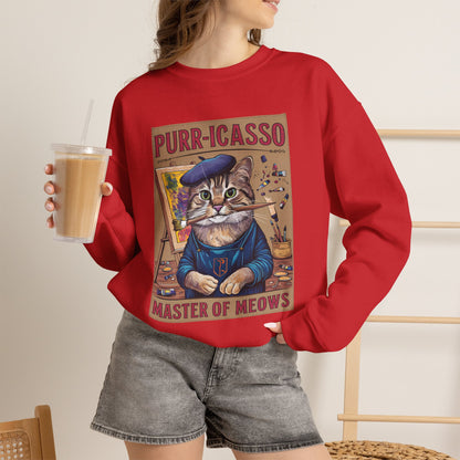 "Purr-icasso.'' |Cat Sweatshirt | Nunu&Miao Studio