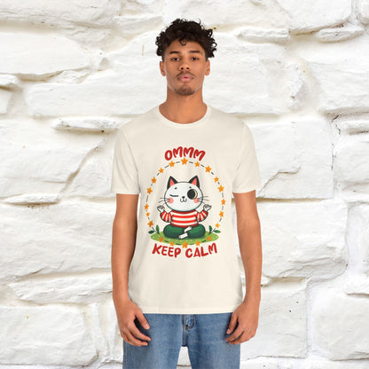 ''Ommm, Keep Calm'' Cat T-Shirt | Nunu&Miao Studio - Nunu&Miao Studio