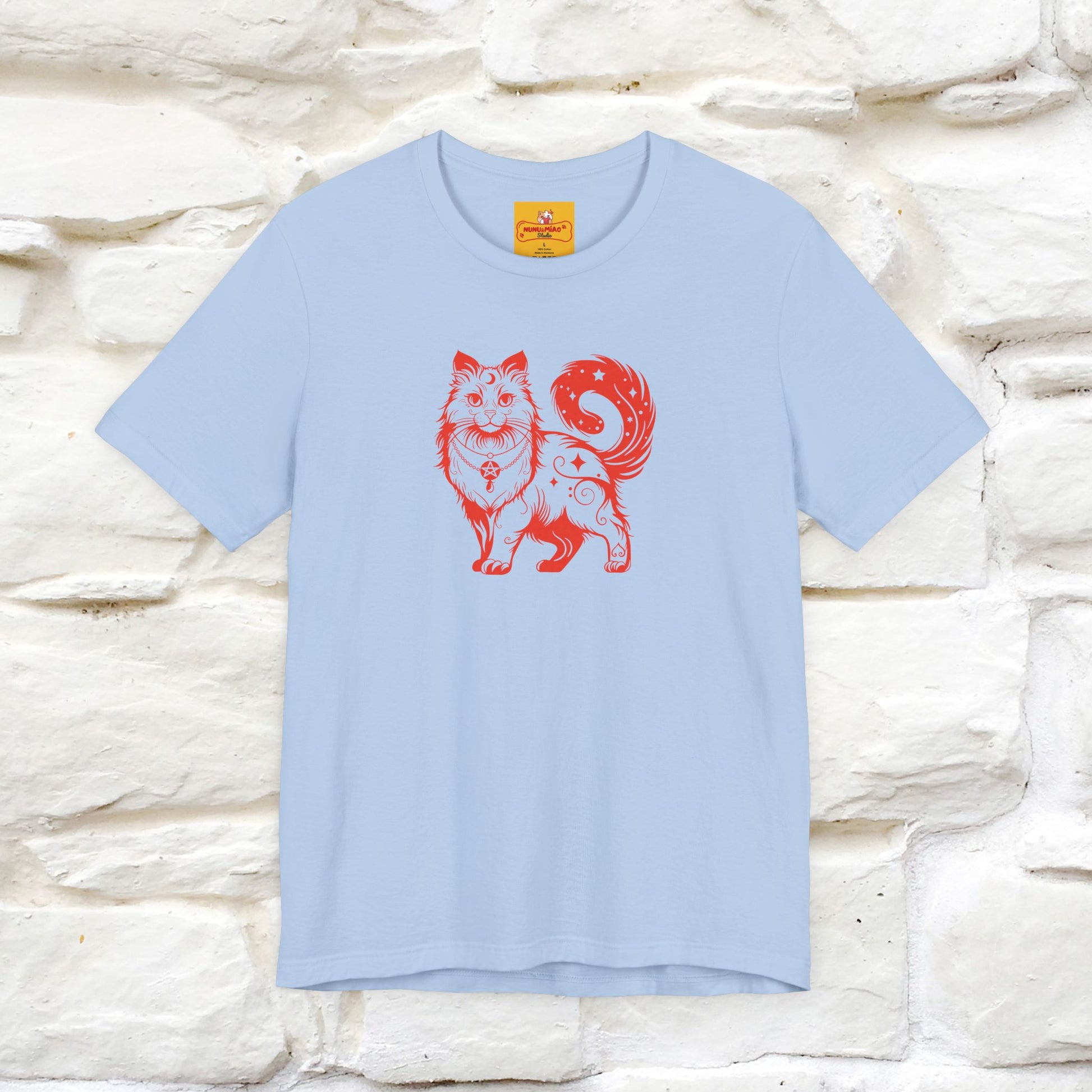 "The Third Eye'' Cat T-Shirt Front and Back Design | Nunu&Miao Studio - Nunu&Miao Studio