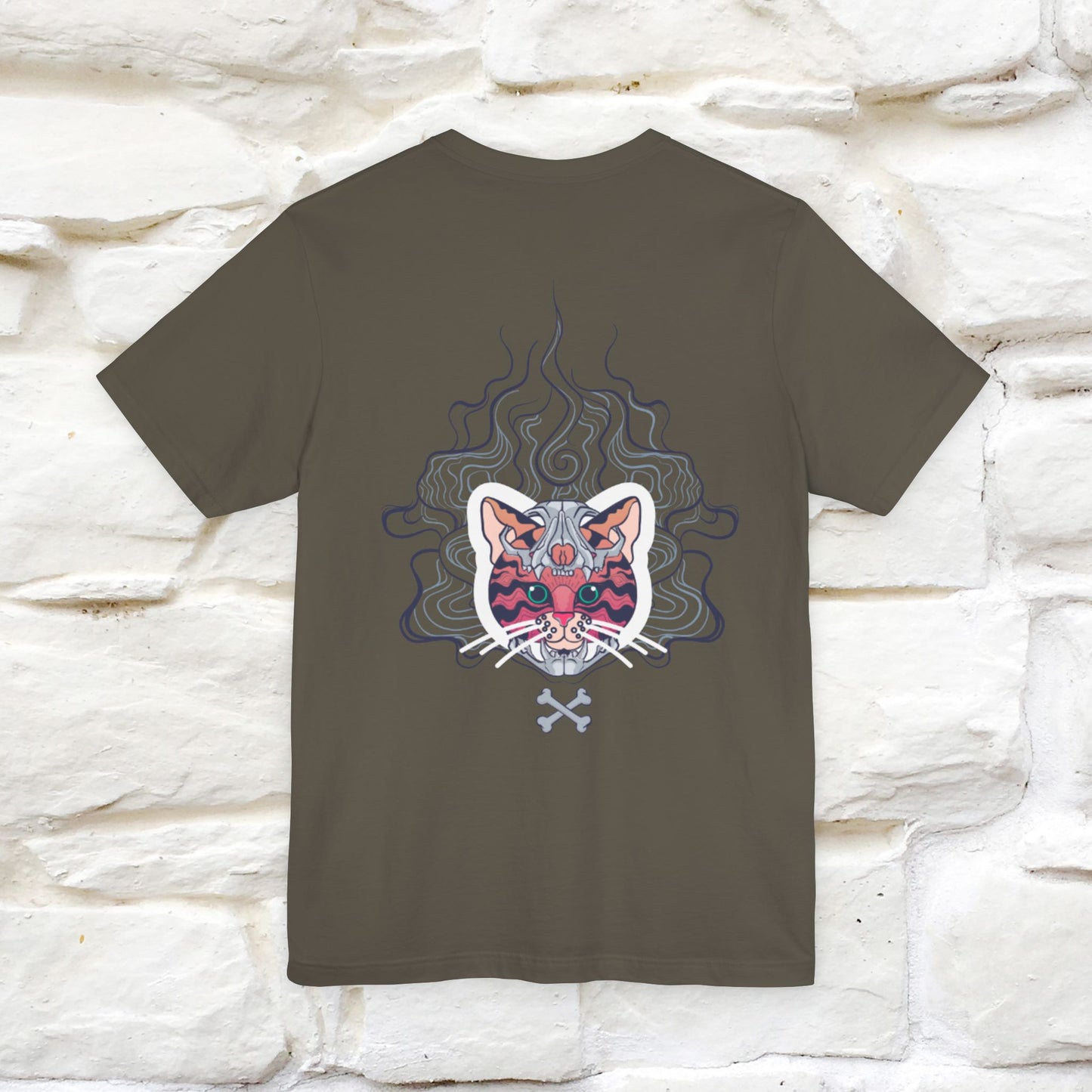 ''Air Fire Cat'' | Cat T-Shirt Front and Back Design | Nunu&Miao Studio - Nunu&Miao Studio
