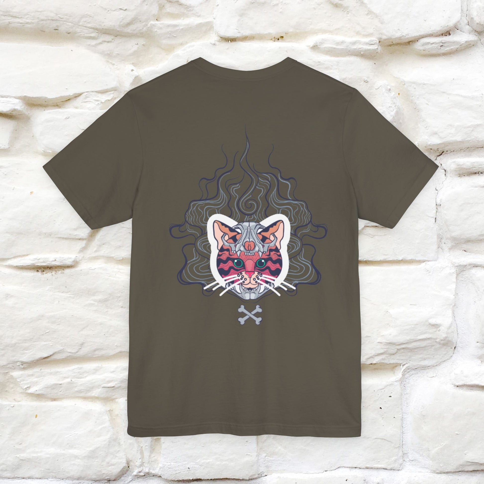 ''Air Fire Cat'' | Cat T-Shirt Front and Back Design | Nunu&Miao Studio - Nunu&Miao Studio