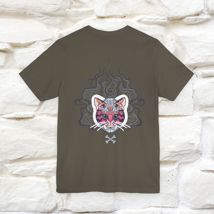 ''Air Fire Cat'' | Cat T-Shirt Front and Back Design | Nunu&Miao Studio - Nunu&Miao Studio