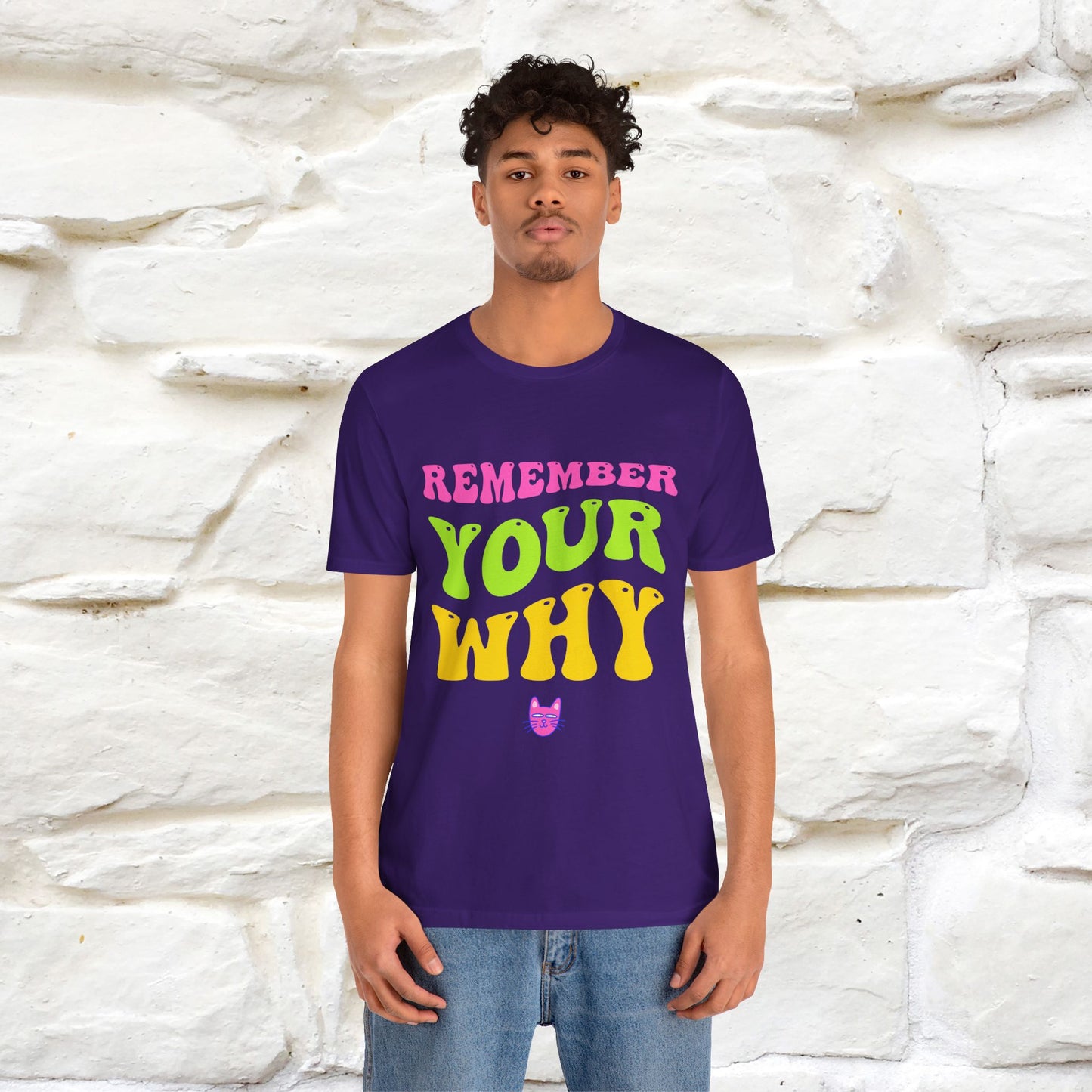 "Remember Your Why" |Cat T-Shirt | Nunu&Miao Studio - Nunu&Miao Studio