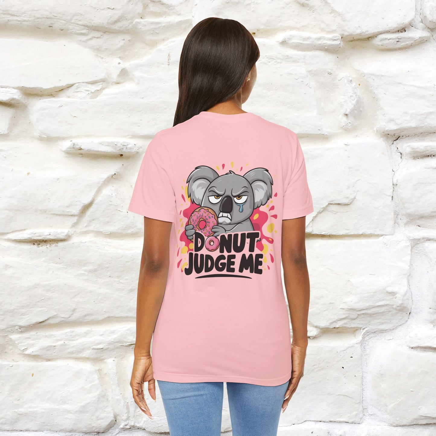 "Donut Judge Me " |Funny  T-Shirt | Front & Back Design | Nunu&Miao Studio - Nunu&Miao Studio