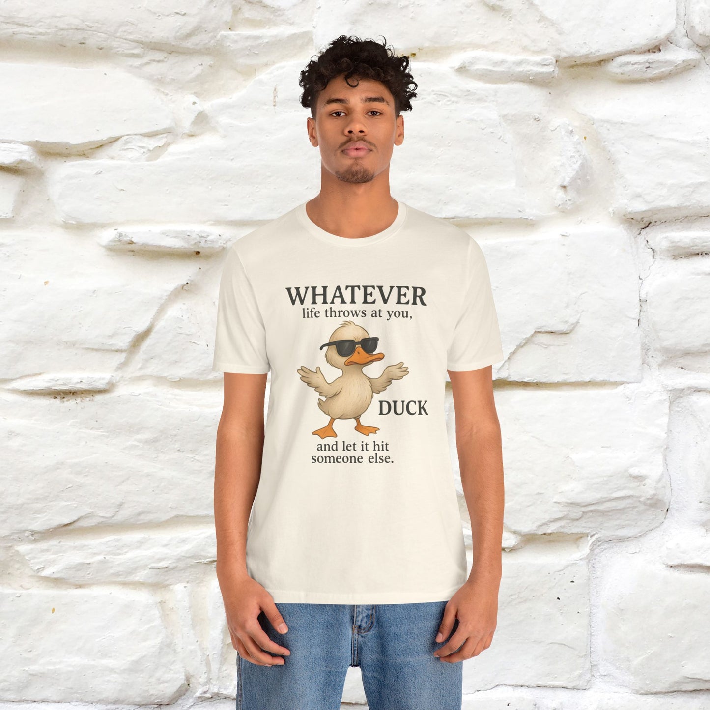 "Whatever Life Throws At You " Funny Duck T-shirt |Nunu&Miao Studio - Nunu&Miao Studio