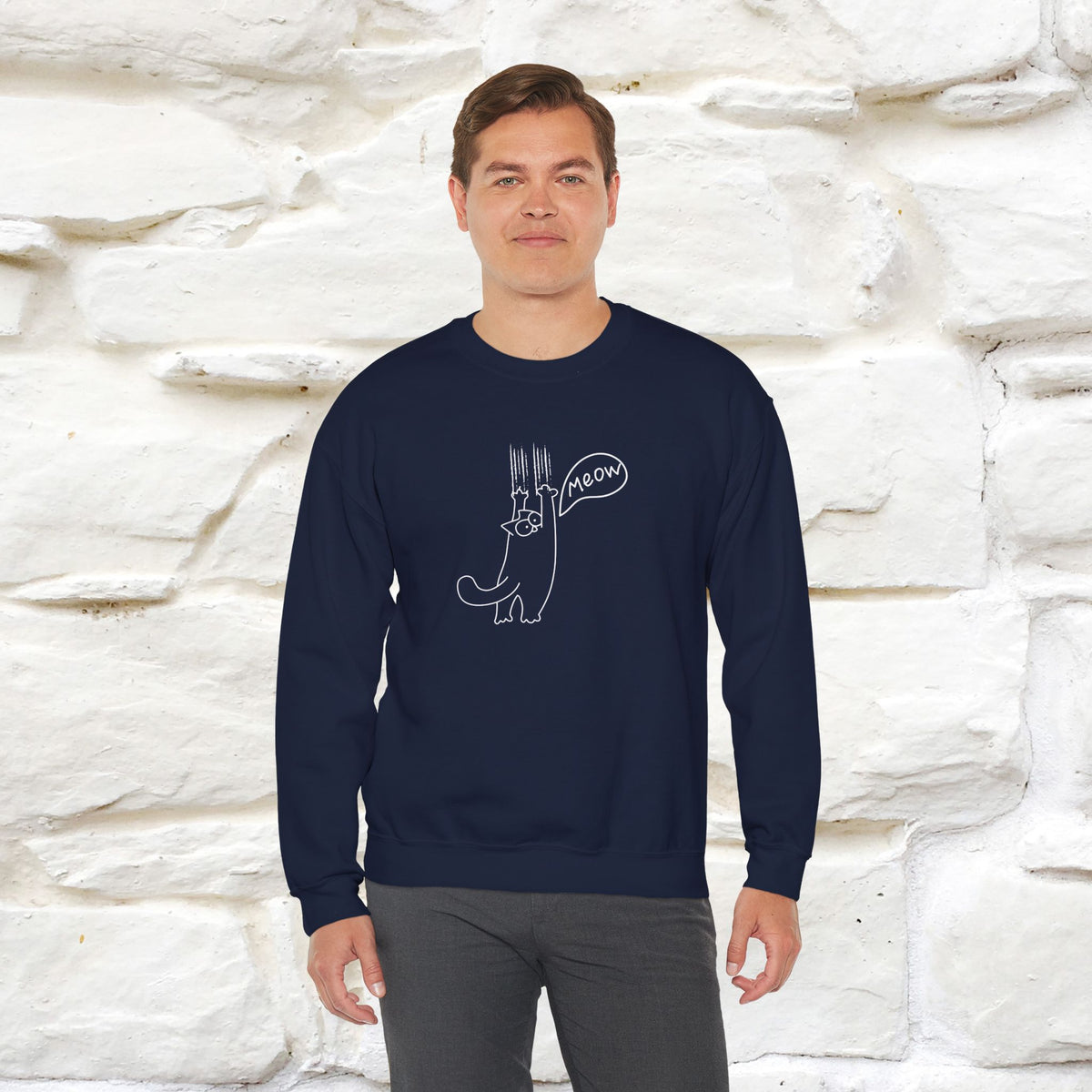 ''Meow.'' |Cat Sweatshirt | Nunu&Miao Studio