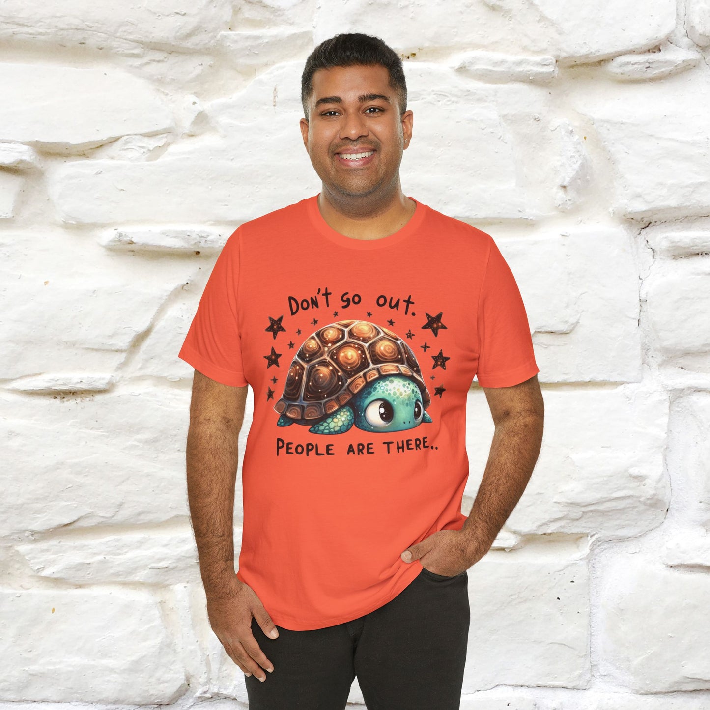 "Don't Go Out ..People Are There." |Funny T-Shirt | Nunu&Miao Studio - Nunu&Miao Studio