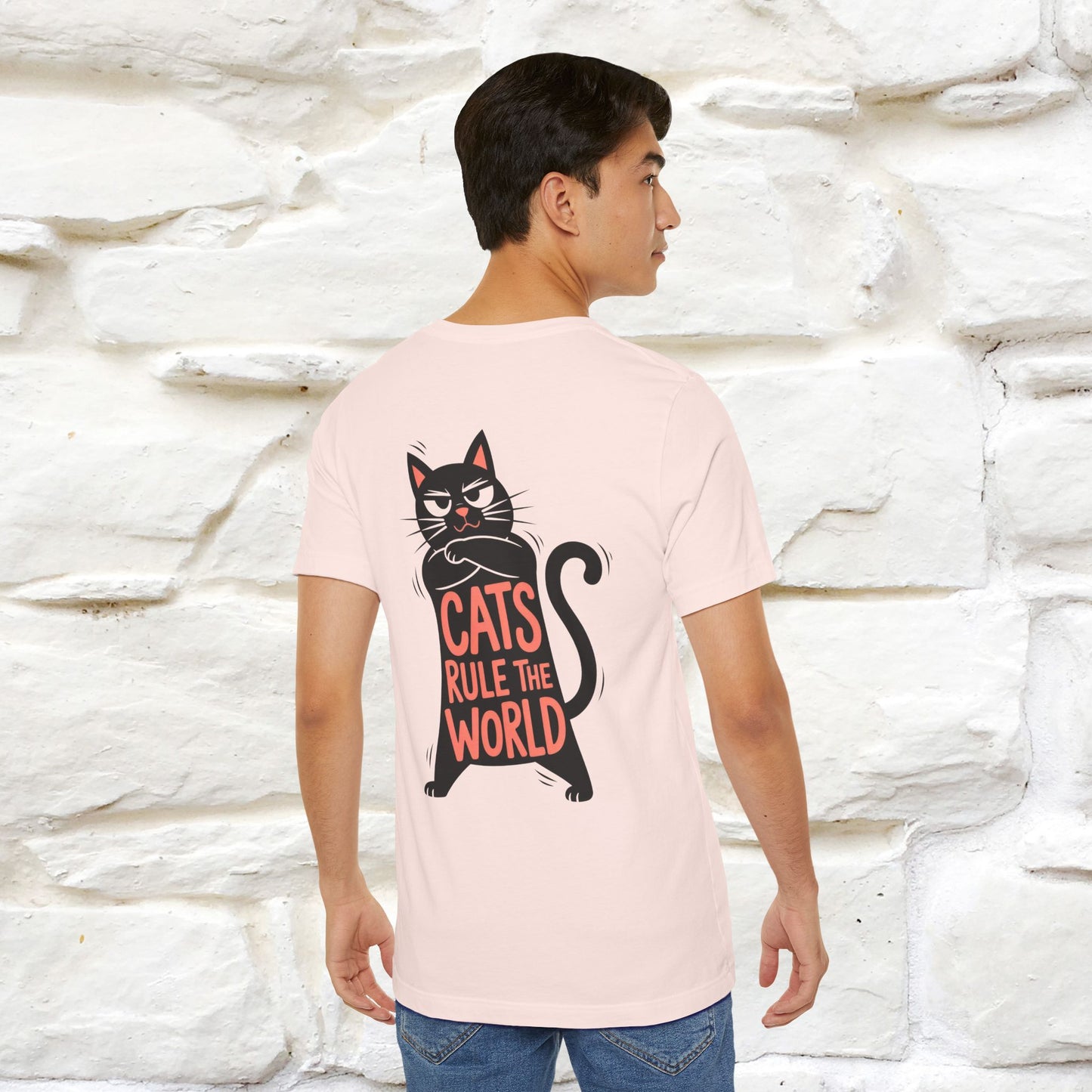 “Cats Rule The World” |Cat T-Shirt | Front & Back Design | Nunu&Miao Studio
