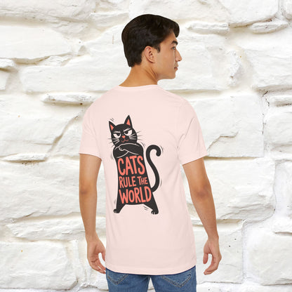 “Cats Rule The World” |Cat T-Shirt | Front & Back Design | Nunu&Miao Studio