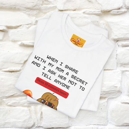 "When I Share  With My Mom a Secret" Cat T-Shirt | Nunu&Miao Studio