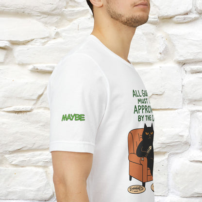 "All Guest Must Be Approved By The Cat - NO,MAYBE" Cat T-shirt |Nunu&Miao Studio