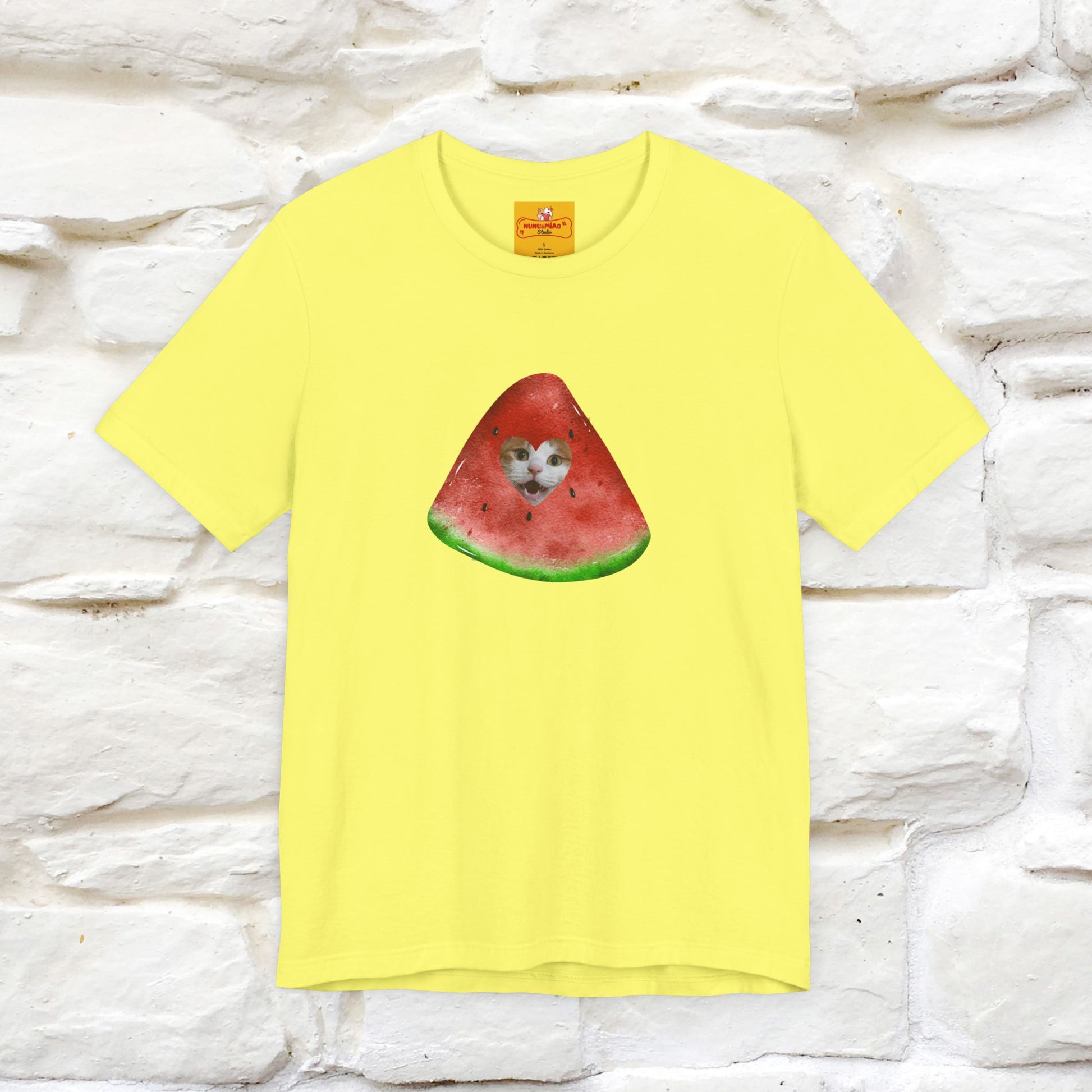 "Free Palestine" Cat T-shirt | Front & Back Design |Nunu&Miao Studio - Nunu&Miao Studio