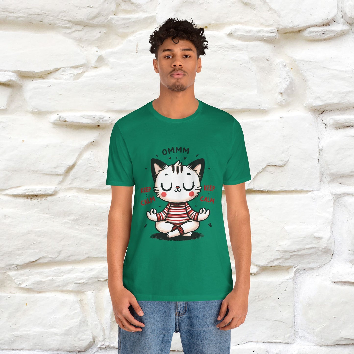 Ommm, Keep Calm | Relaxed Cat Shirt for Men & Women | 100% Cotton* - Nunu&Miao Studio