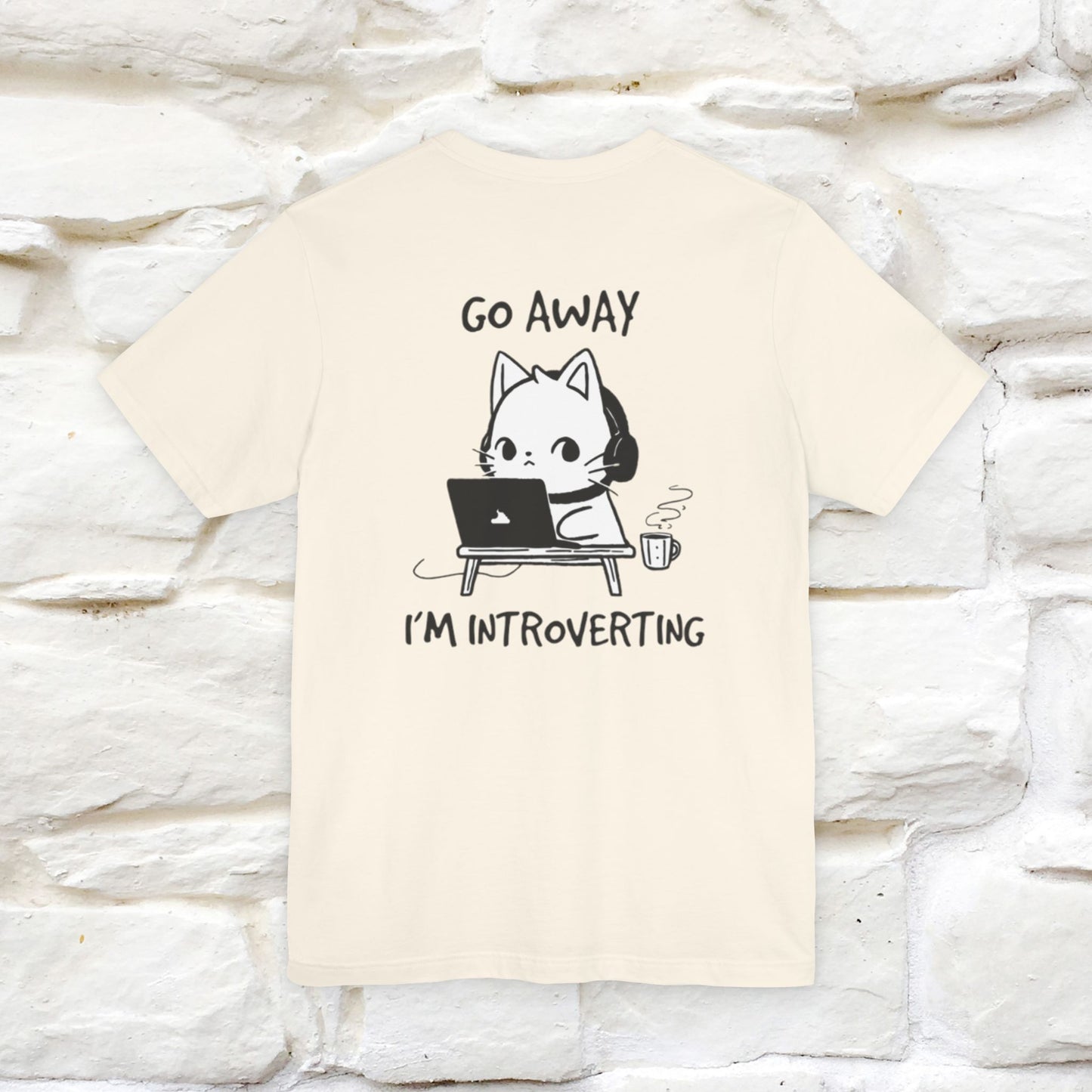 ''Go Away, I’m Introverting'' Cat T-Shirt | Nunu & Miao Studio - Nunu&Miao Studio
