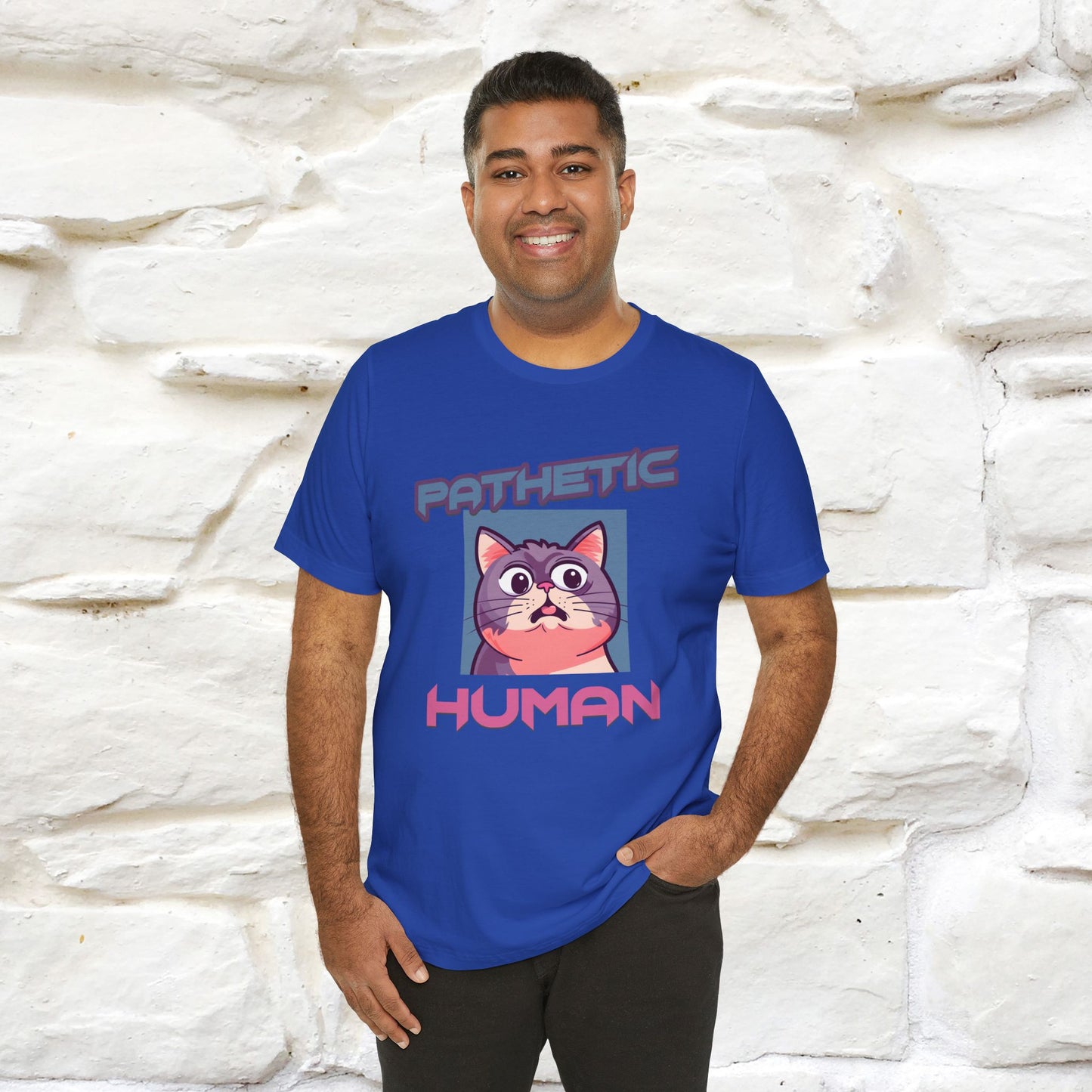 ''Pathetic Human'' | Funny Cat T-Shirt | Nunu&Miao Studio - Nunu&Miao Studio