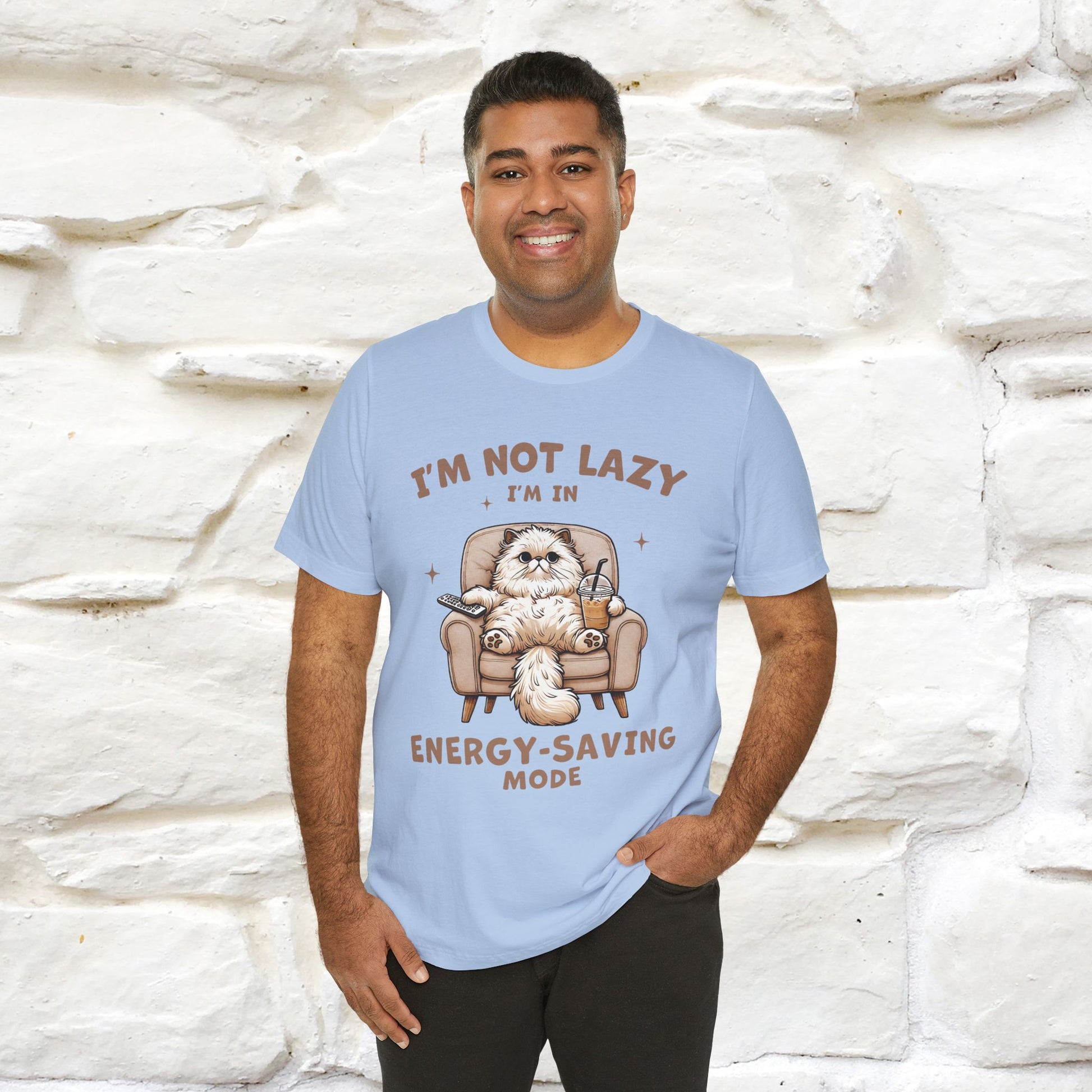 "I'm Not Lazy I'm In Energy-Saving Mode " Cat T-shirt |Nunu&Miao Studio - Nunu&Miao Studio