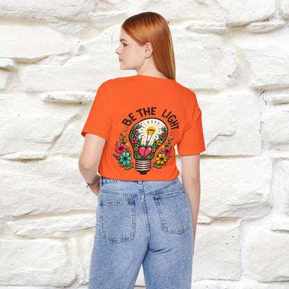 ''Be The Light" Cat T-Shirt| Front & Back Design | Nunu&Miao Studio - Nunu&Miao Studio
