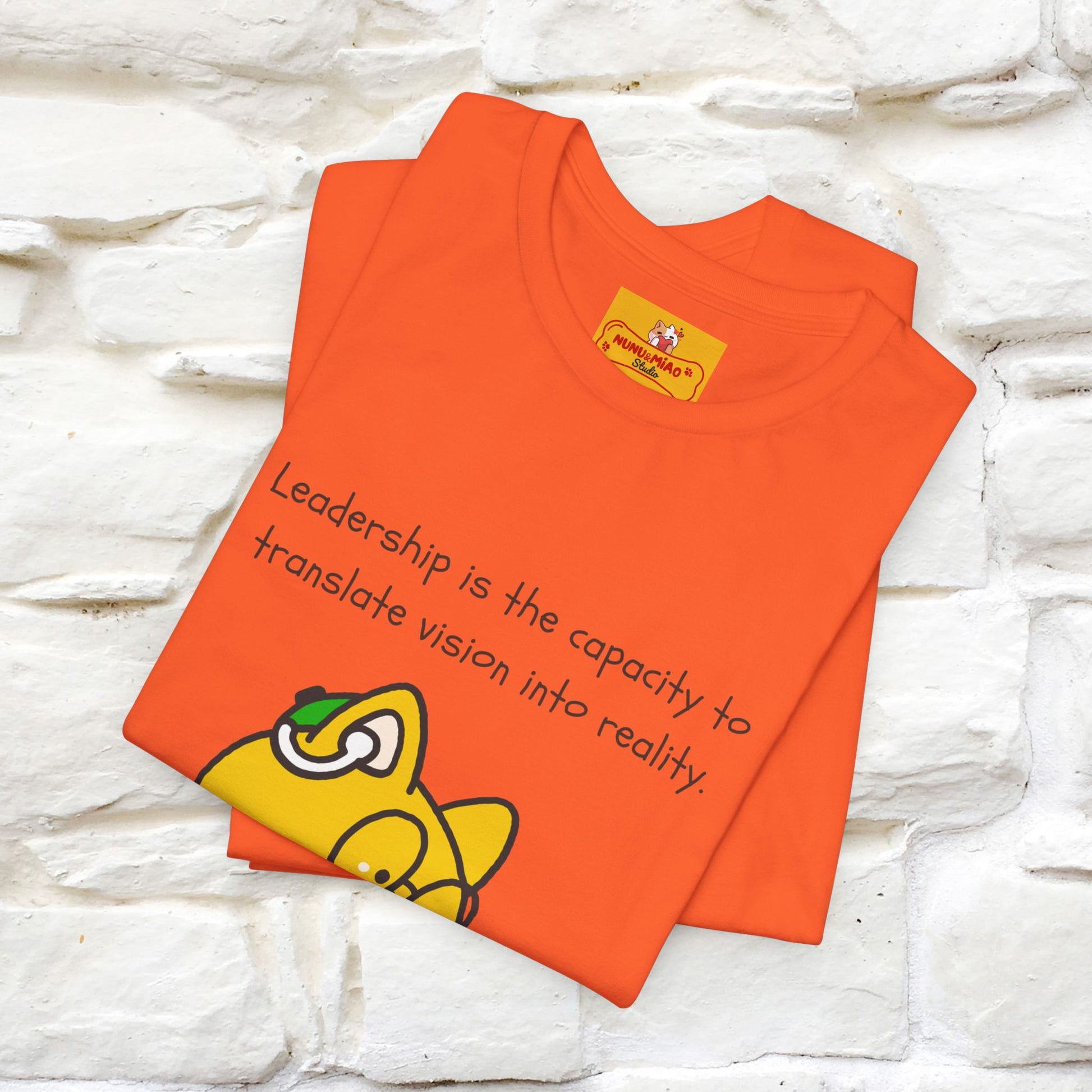 "Leadership Is the Capacity to Translate ..." Cat T-Shirt  | Nunu&Miao Studio - Nunu&Miao Studio