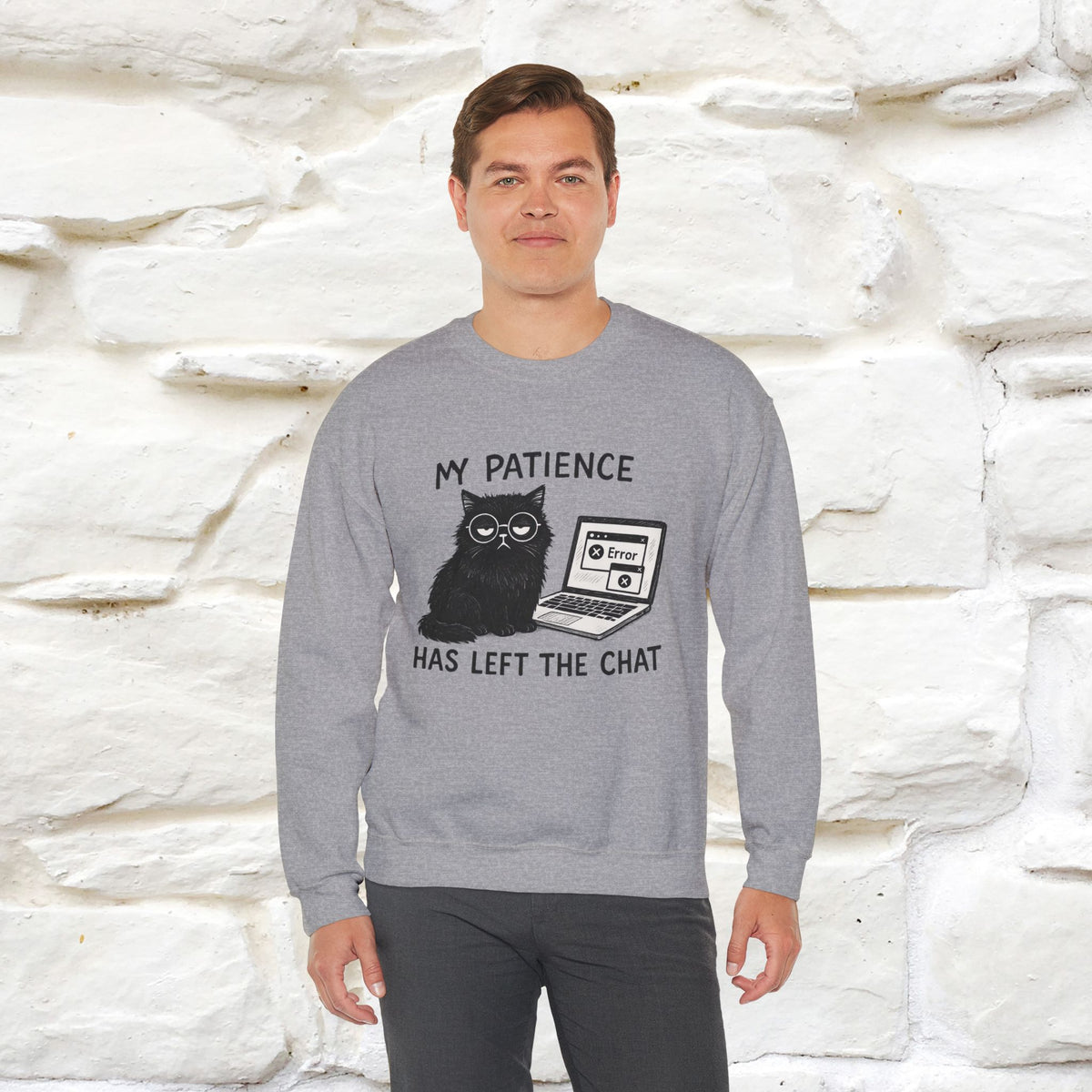''My Patience Has Left ...'' | Cute Cat Sweatshirt | Nunu&Miao Studio
