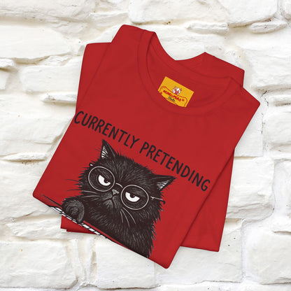"Currently Pretending To Be Productive" |Cat T-Shirt | Nunu&Miao Studio - Nunu&Miao Studio