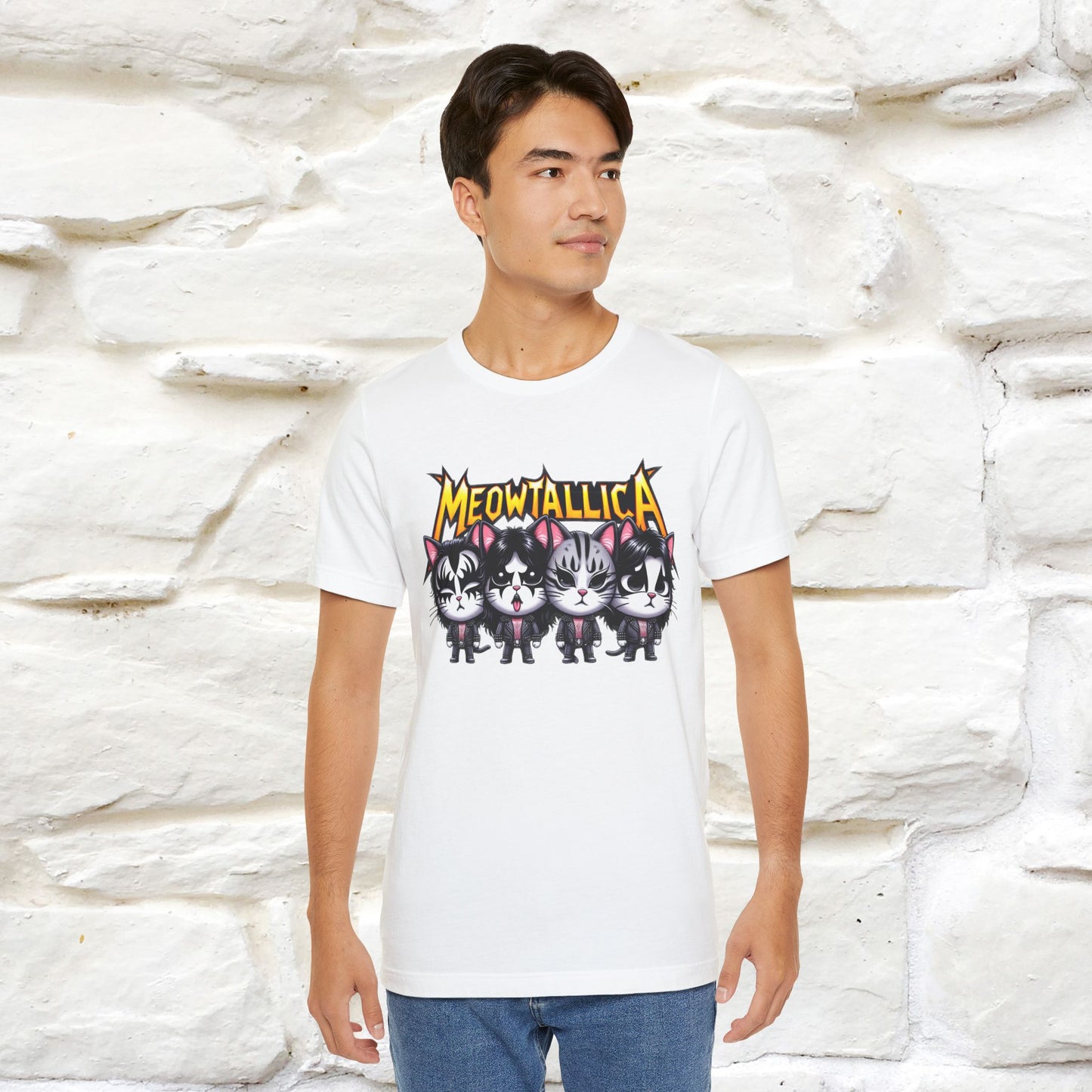 Meowtallica T-Shirt | Rock-Inspired Cat Tee| Nunu&Miao Studio - Nunu&Miao Studio