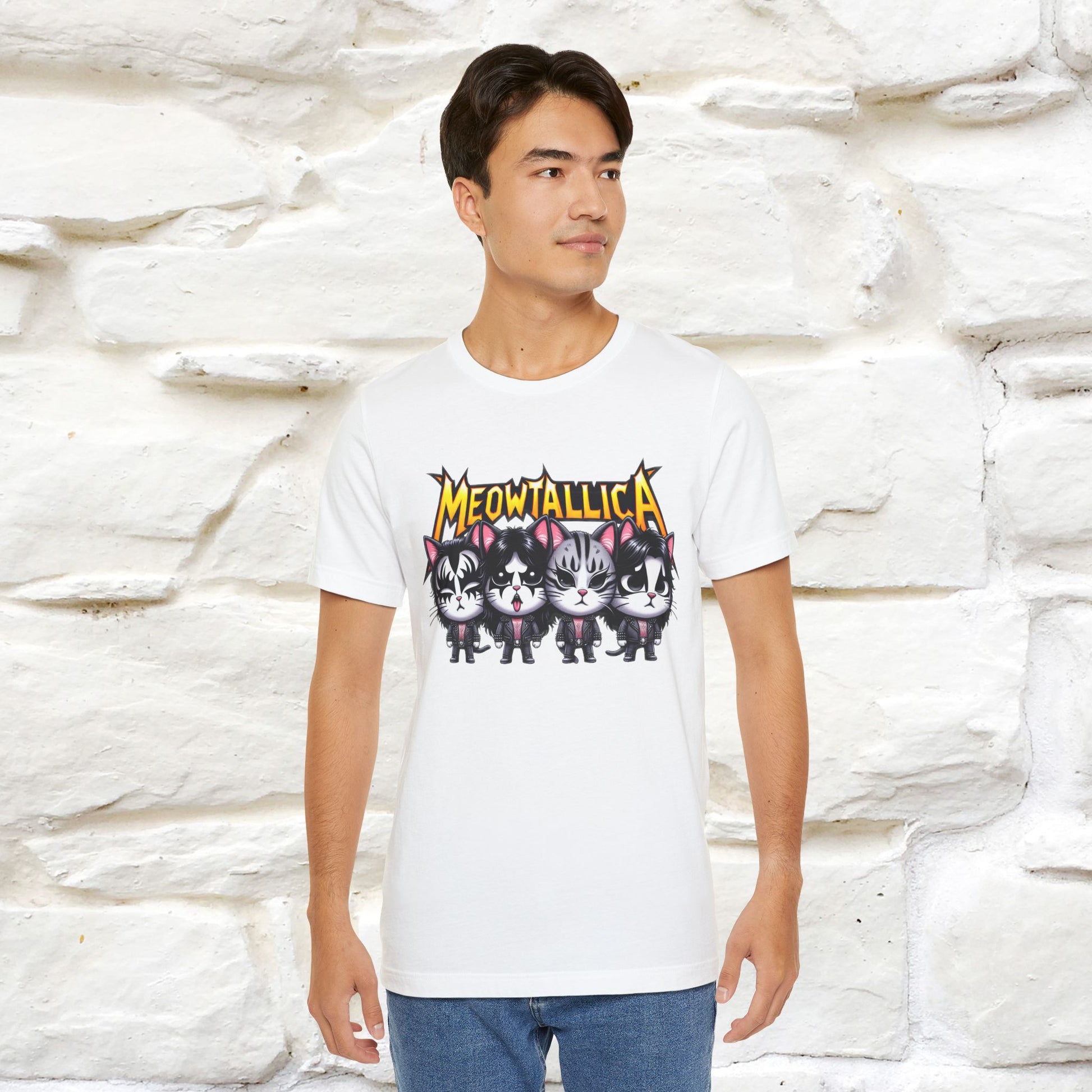 Meowtallica T-Shirt | Rock-Inspired Cat Tee| Nunu&Miao Studio - Nunu&Miao Studio
