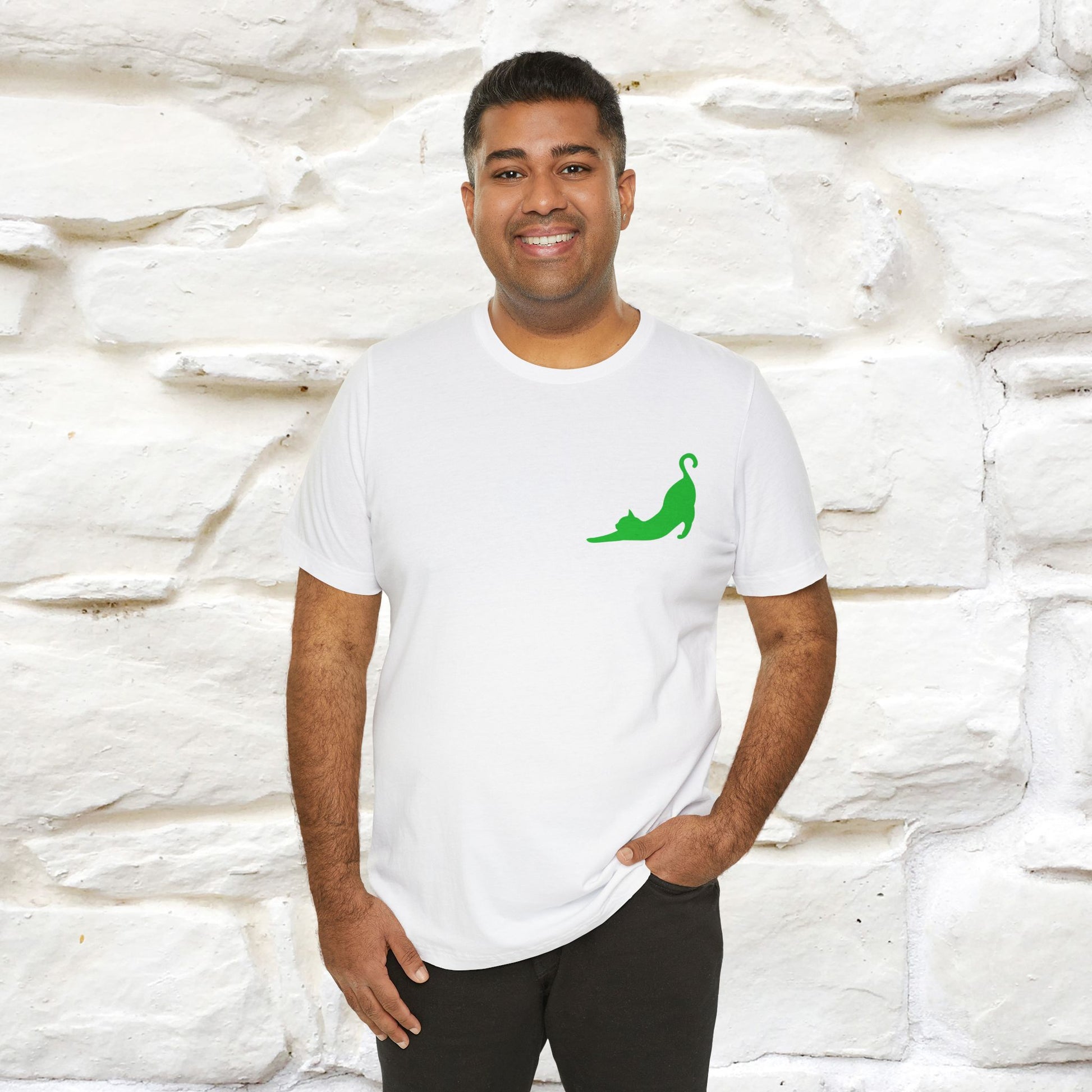 "Take a Deep Breath & Try All Over Again" Cat T-Shirt| Front & Back Design | Nunu&Miao Studio - Nunu&Miao Studio