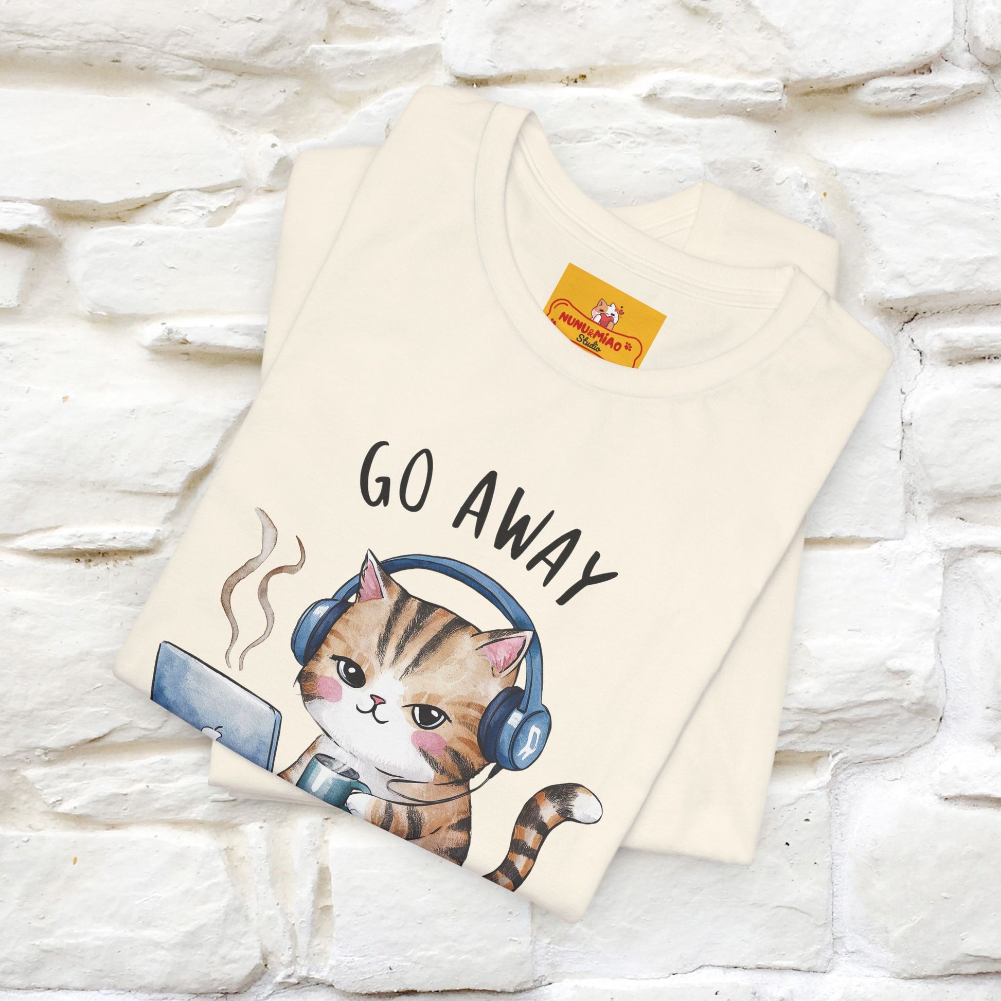 ''Go Away, I’m Introverting'' | Cat T-Shirt | Nunu&Miao Studio - Nunu&Miao Studio