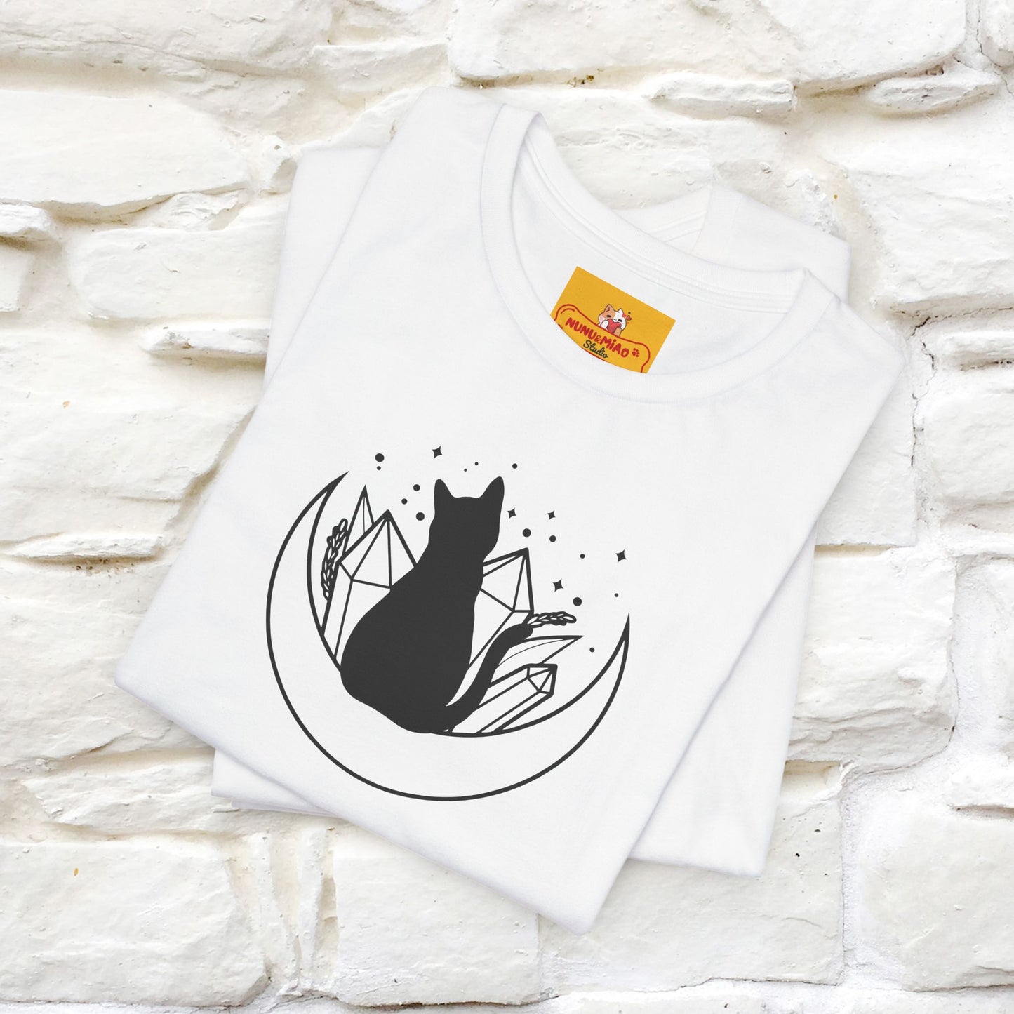 ''The Cristal'' Cat T-Shirt Front and Back Design | Nunu&Miao Studio - Nunu&Miao Studio