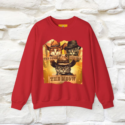 ''The Good, the Bad, and the Meow'' |Cat Sweatshirt | Nunu&Miao Studio