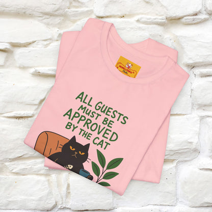 "All Guest Must Be Approved By The Cat - NO,MAYBE" Cat T-shirt |Nunu&Miao Studio
