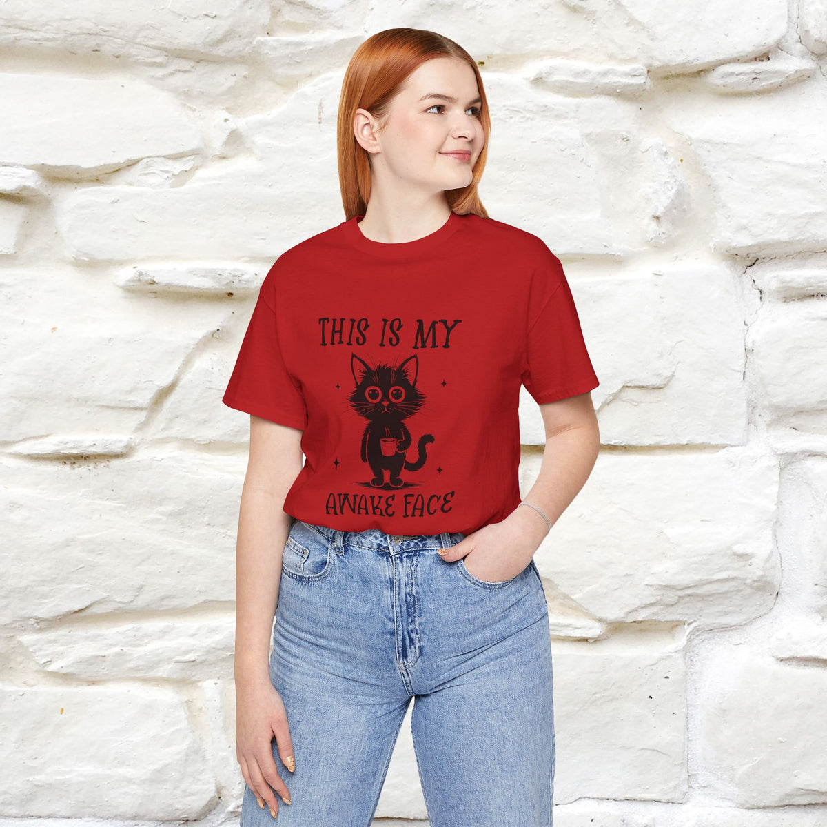 "This is My Awake Face" Cat T-Shirt | Funny Design | Nunu&Miao Studio