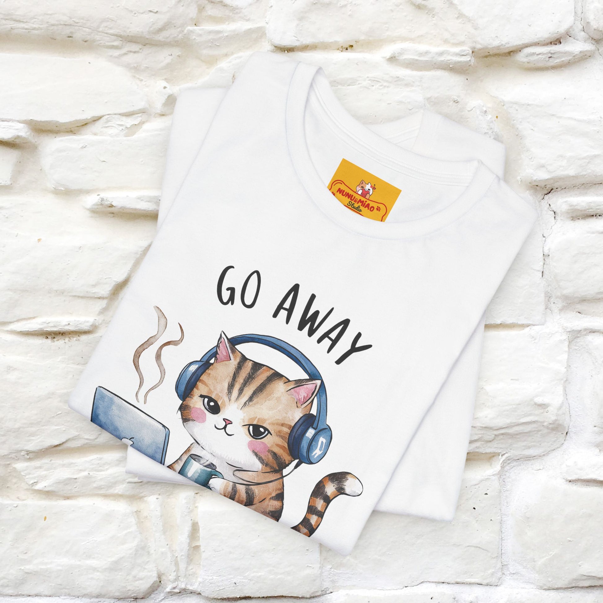 ''Go Away, I’m Introverting'' | Cat T-Shirt | Nunu&Miao Studio - Nunu&Miao Studio