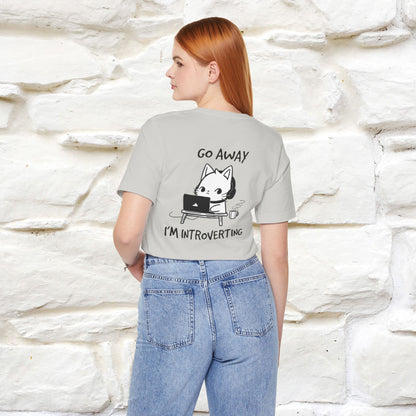 ''Go Away, I’m Introverting'' Cat T-Shirt | Nunu & Miao Studio - Nunu&Miao Studio