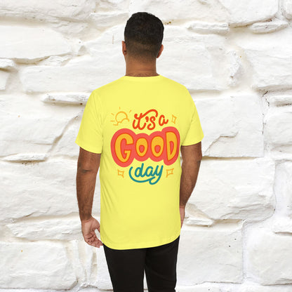 ""It's A Good Day" Cat T-Shirt| Front & Back Design | Nunu&Miao Studio - Nunu&Miao Studio