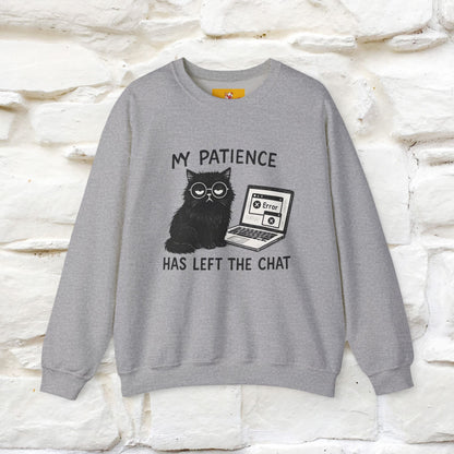 ''My Patience Has Left ...'' | Cute Cat Sweatshirt | Nunu&Miao Studio