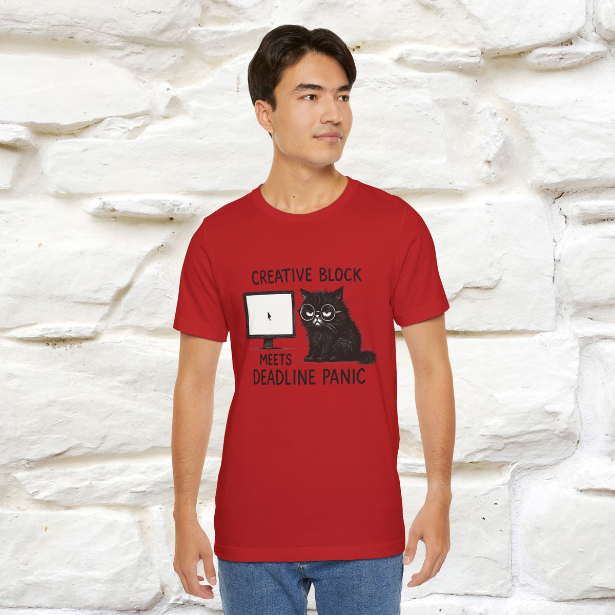 "Creative Block Meets Deadline..." |Cat T-Shirt | Nunu&Miao Studio