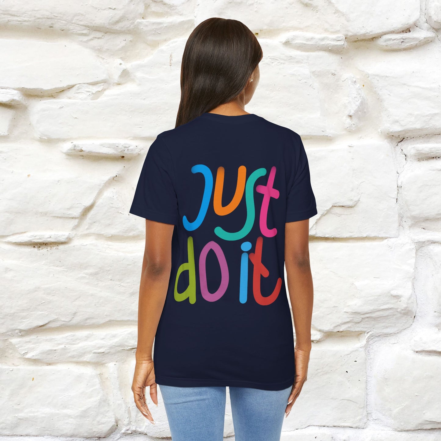 "Yes, Just Do It" Cat T-Shirt| Front & Back Design | Nunu&Miao Studio - Nunu&Miao Studio