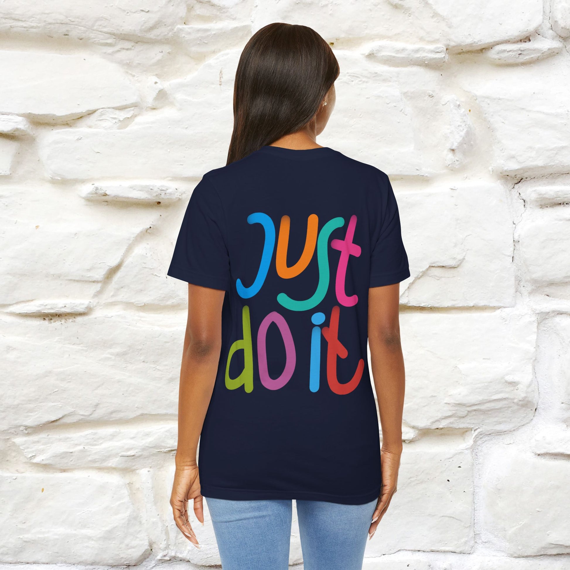 "Yes, Just Do It" Cat T-Shirt| Front & Back Design | Nunu&Miao Studio - Nunu&Miao Studio