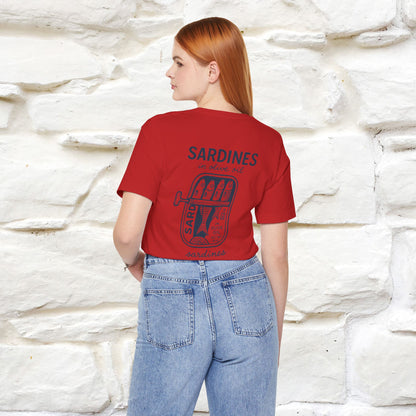 "Sardines In Olive Oil" Cute T-shirt | Front & Back Design|Nunu&Miao Studio