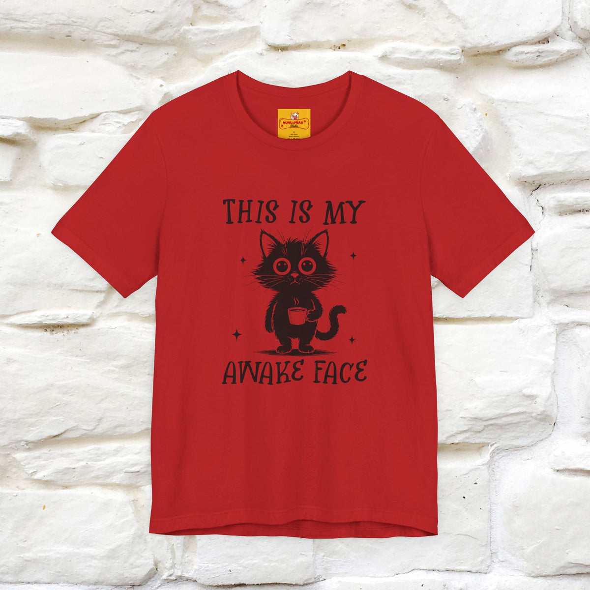 "This is My Awake Face" Cat T-Shirt | Funny Design | Nunu&Miao Studio