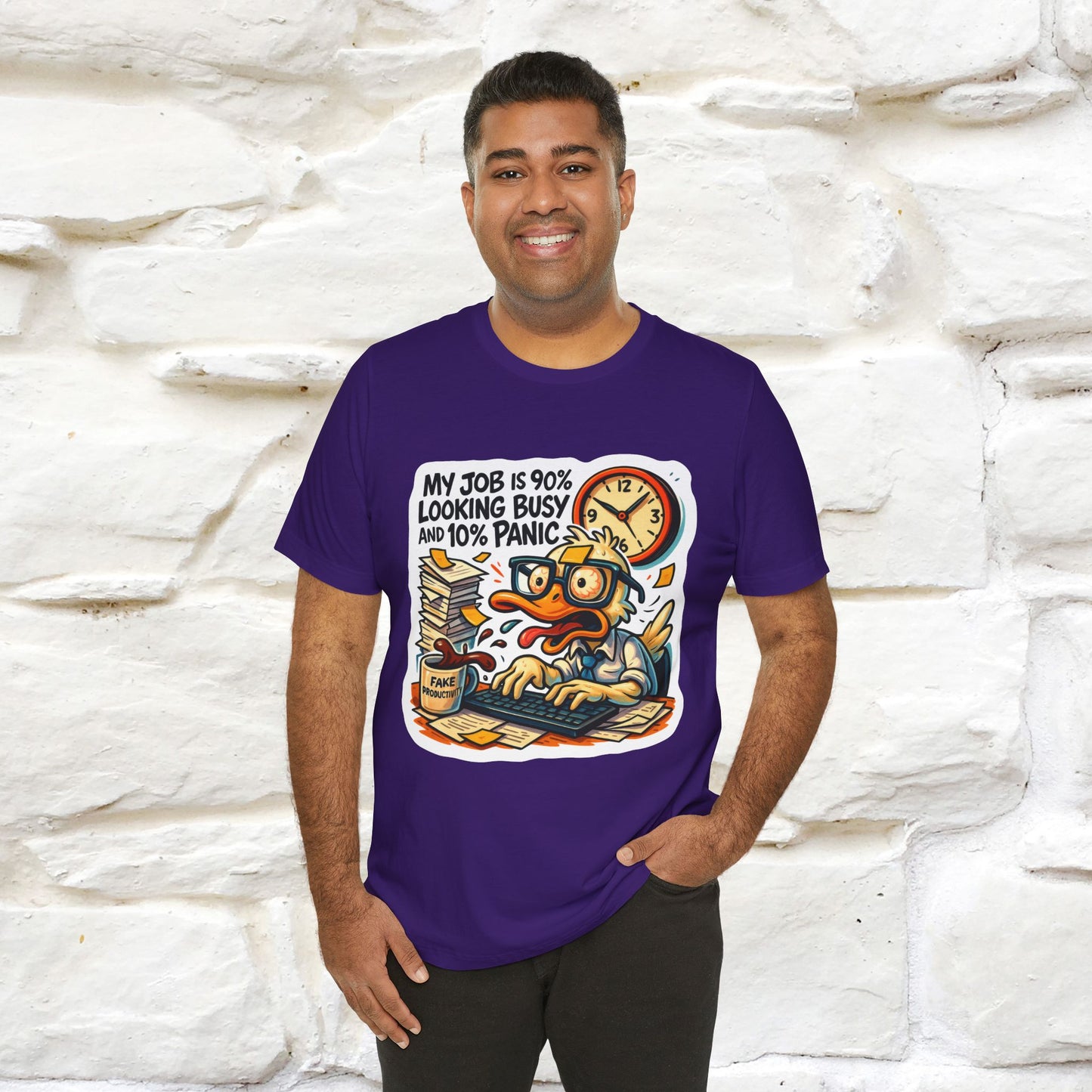 '' My Job is 90% Looking Busy ... |  Sarcastic T-Shirt | Nunu&Miao Studio