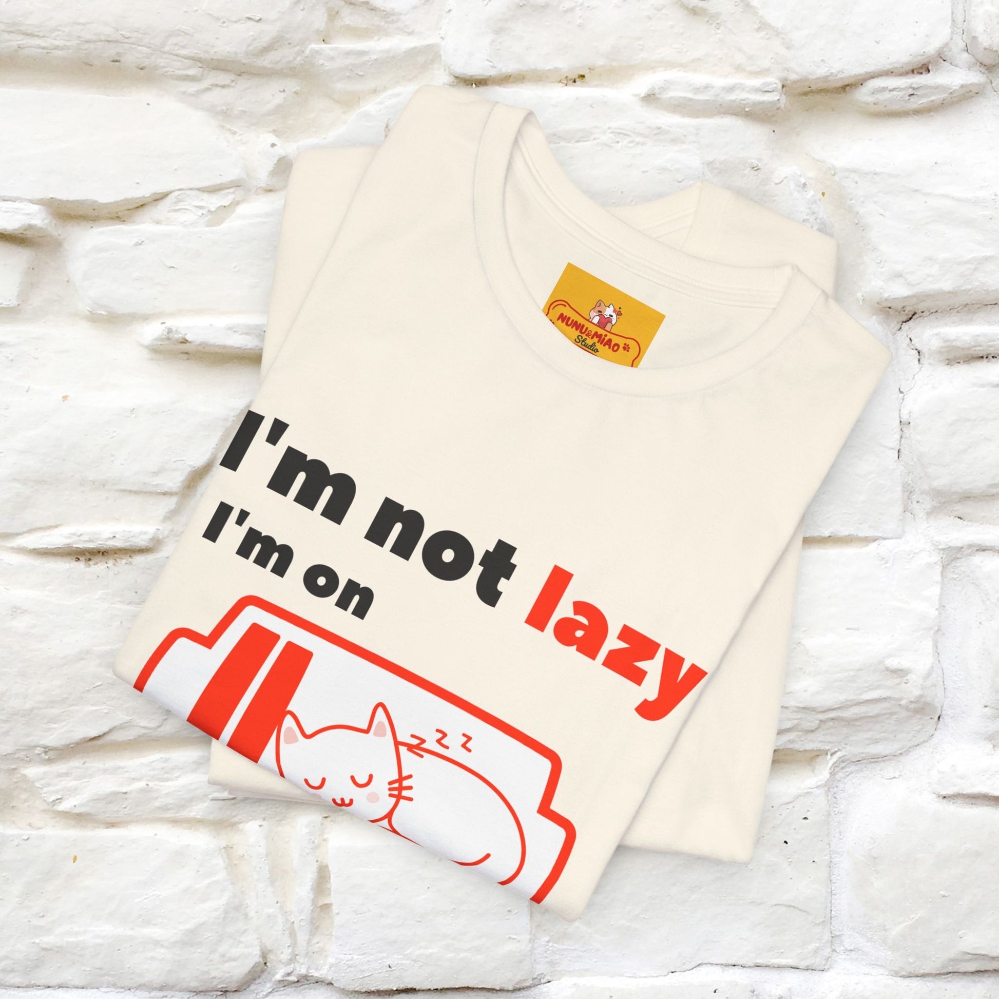 ''I am Not Lazy...'' Cat T-Shirt | Nunu&Miao Studio - Nunu&Miao Studio