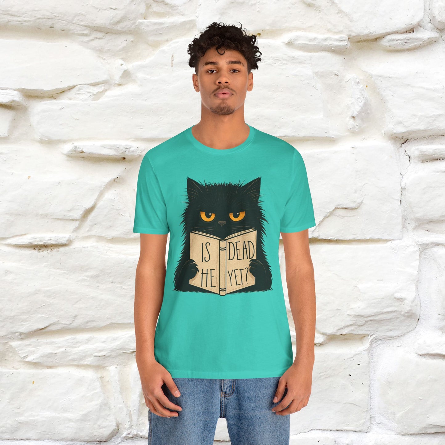 "Is He Dead Yet" |Cat T-Shirt | Nunu&Miao Studio - Nunu&Miao Studio