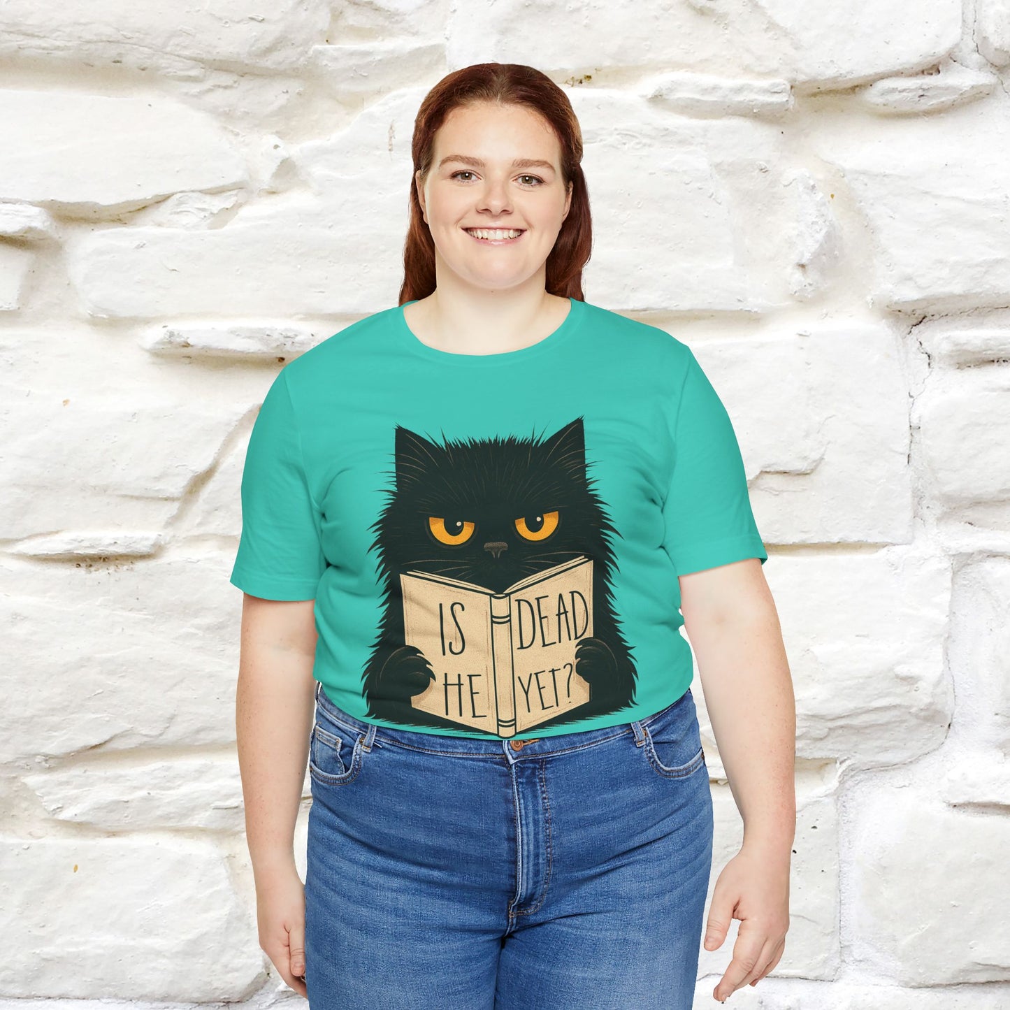"Is He Dead Yet" |Cat T-Shirt | Nunu&Miao Studio - Nunu&Miao Studio